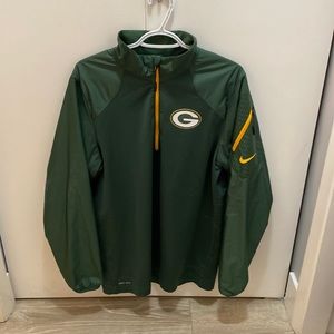 Nike Dri-fit 1/4 zip up Green Bay Packers